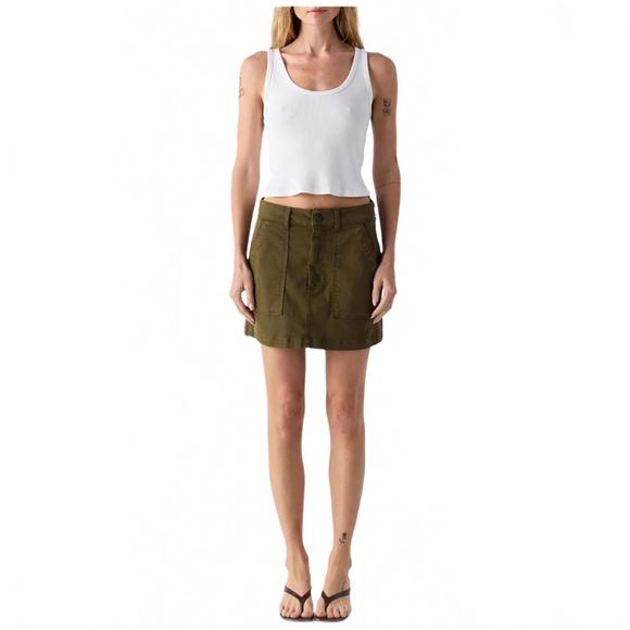 NEW AMO easy slouch skirt in reseda
